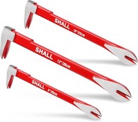 "Shall 3-Teiliges Nagelzieher-Werkzeugset 12\"/10\"/8\" Klauenstange Stemmeisen"
