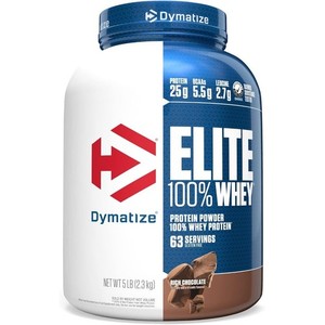 Dymatize Elite 100% Whey Protein Powder - Rich Chocolate, 5lb - Exp. 3/26