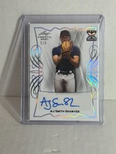 2021 Leaf Trinity AJ Smith-Shawver Autograph Auto XRC RC SP Braves /5 ROOKIE