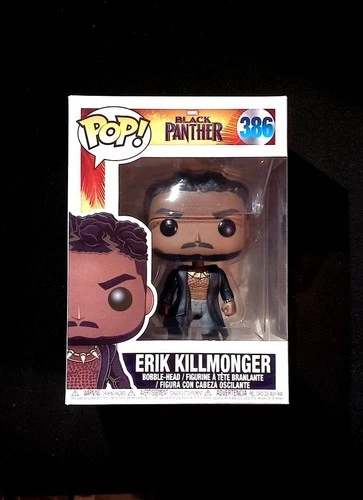 Erik Killmonger Funko Pop! 386 Marvel Black Panther Okoye box damage Protector