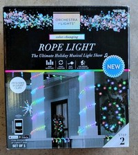 NEW Gemmy Orchestra Of Lights Christmas Rope Lights 10FT LED Integrated Lights