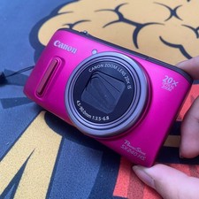 Canon PowerShot SX240 HS Digital Camera 12.1MP 12x Optical Zoom Pink Auto Focus