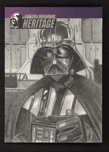 DARTH VADER 2004 Topps Star Wars Heritage Artist Custom Sketch Card 1/1