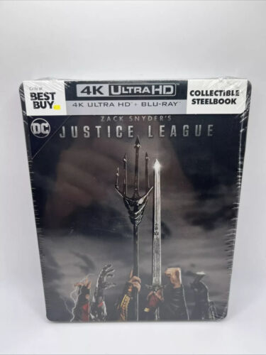 Zack Snyder's Justice League Best Buy Exclusive 4K Steelbook Brand New Rare OOP