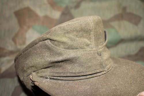 ORIGINAL WW2 GERMAN M43 FELDMUTZE STYLE FIELD CAP MODIFIED WH SS OSTFRONT - Picture 5 of 22