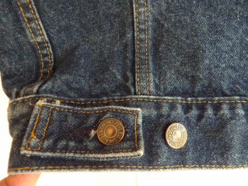 Chaqueta vaquera vintage de camionero de mezclilla años 80 LEVIS 70506-0216 talla 36R lavado oscuro EE. UU. - Imagen 8 de 12