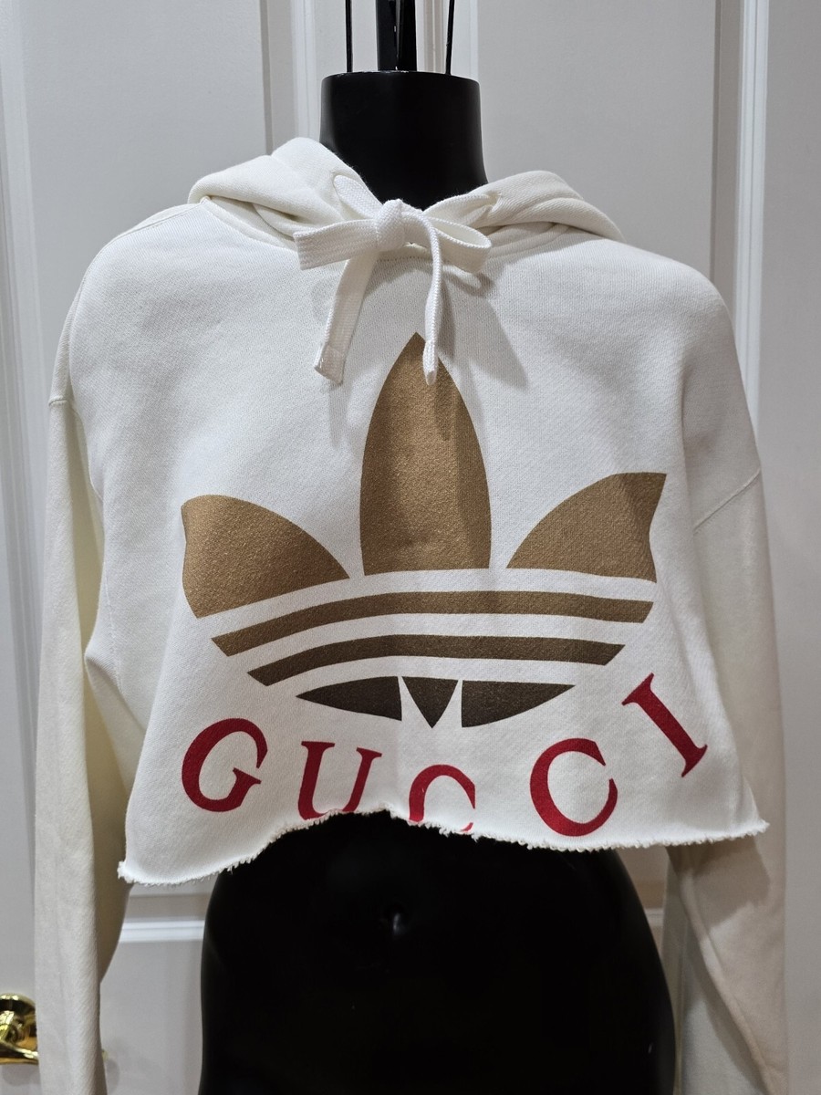 adidas GUCCI パーカー XS ホワイト Gucci x adidas Cotton Sweatshirt Ivory Men's - SS22 - US