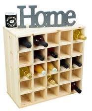  grosses Weinregal Natur 52 x 52 "25er" Weinschrank Flaschenregal