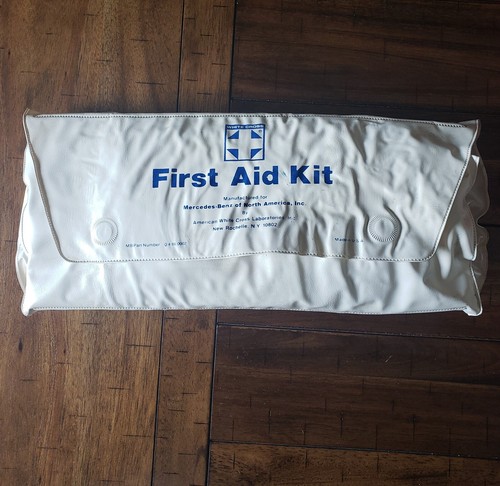 Mercedes Benz OEM First AID Kit White Cross 1990s W210 W201 300E 190E 400E.