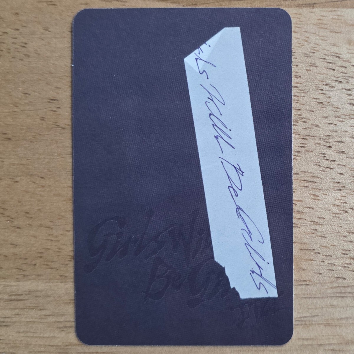 Ryujin Official Photocard Itzy Girls Will Be Girls Special Edition