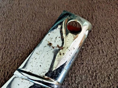 FIAT 850 SPIDER 1973 RIGHT FRONT BUMPER CORNER BAR USED - Picture 2 of 9