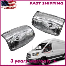 Right++Left Side Mirror Turn Signal Light For 2015-22 FORD TRANSIT 150 250 350HD