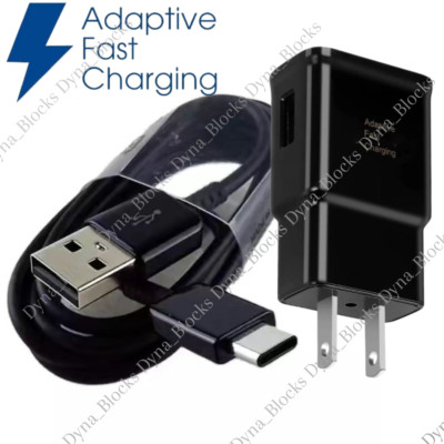 Adapter Fast Charger Type C With Phone Charging Cable For Samsung Galaxy Android