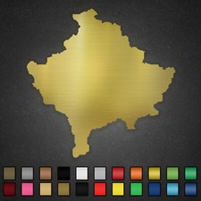 Kosovo Aufkleber Karte Umriss Sticker Landkarte Kosova Map Auto Motorrad Wand