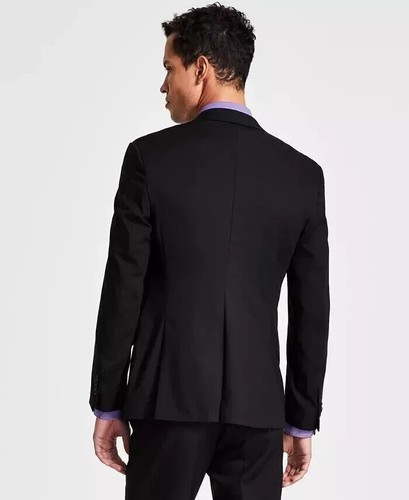 Kenneth Cole Reaction Black Men's Ready Flex Slim Fit Suit 40L 33 x 32 ymy2225 - Picture 6 of 6