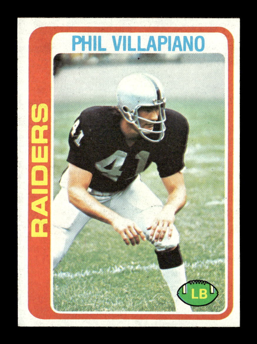 1978 Topps #149 Phil Villapiano Oakland Raiders EX-MT Football Card *H856