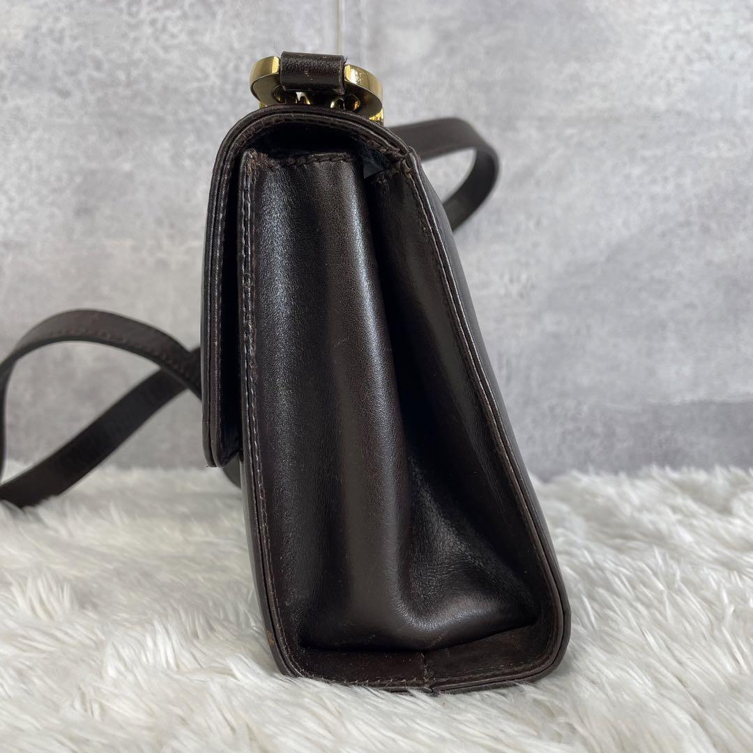 Salvatore Ferragamo Shoulder Bag Gancini Leather Brown From Salvatore Ferragamo Shoulder Bag Gancini Leather Brown From