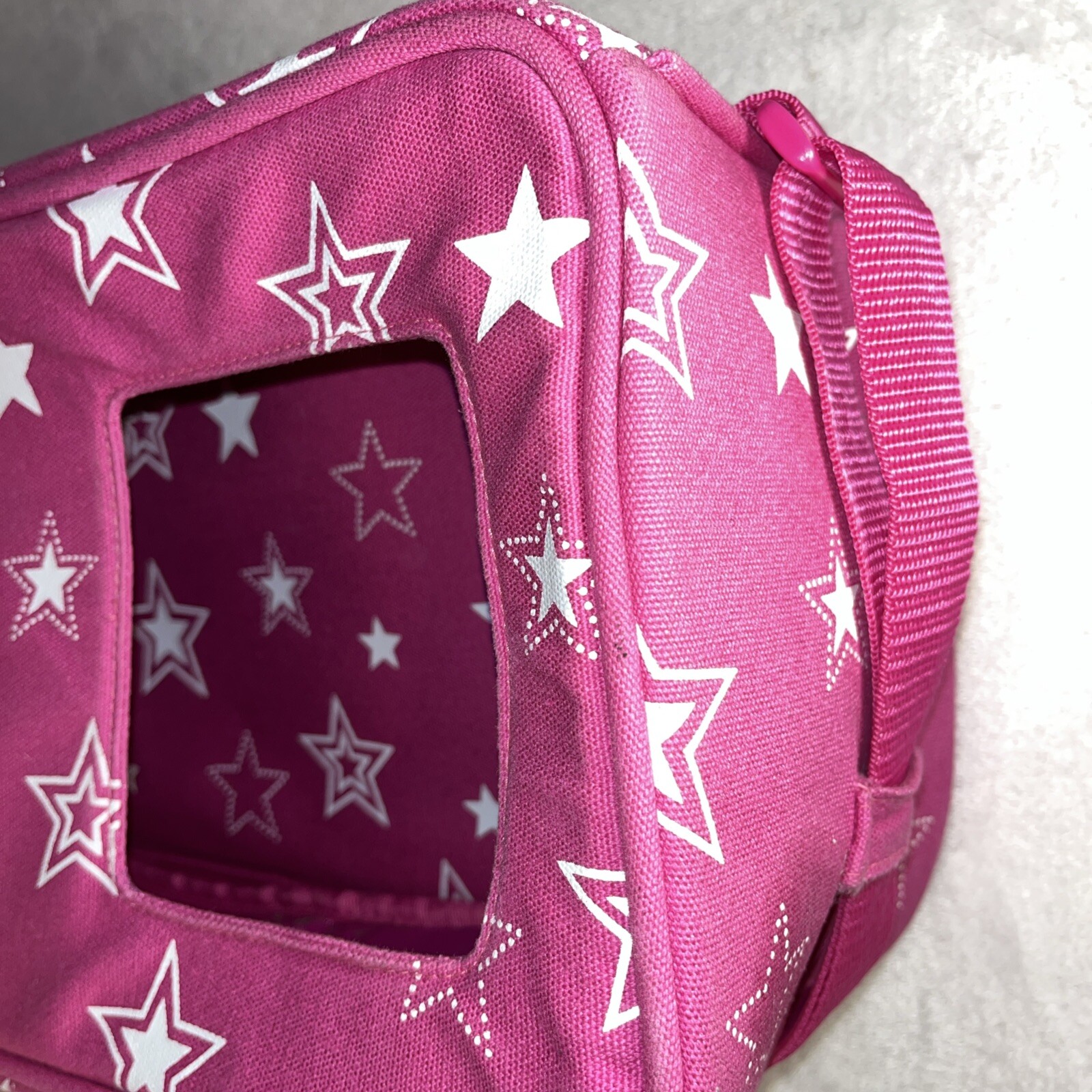 AMERICAN GIRL Doll Carrier Pink Star Travel Tote Carrying Case Retired lot Of 2