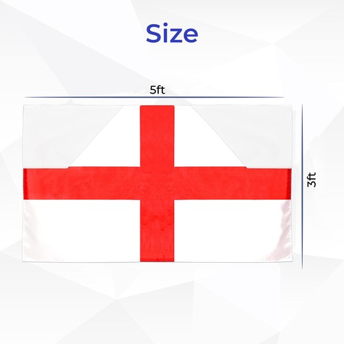 ENGLAND FLAG ST GEORGE CROSS 3x2 5x3 8x5 ft FOOTBALL RUGBY SPORT UK FLAG SELLER - Picture 15 of 22