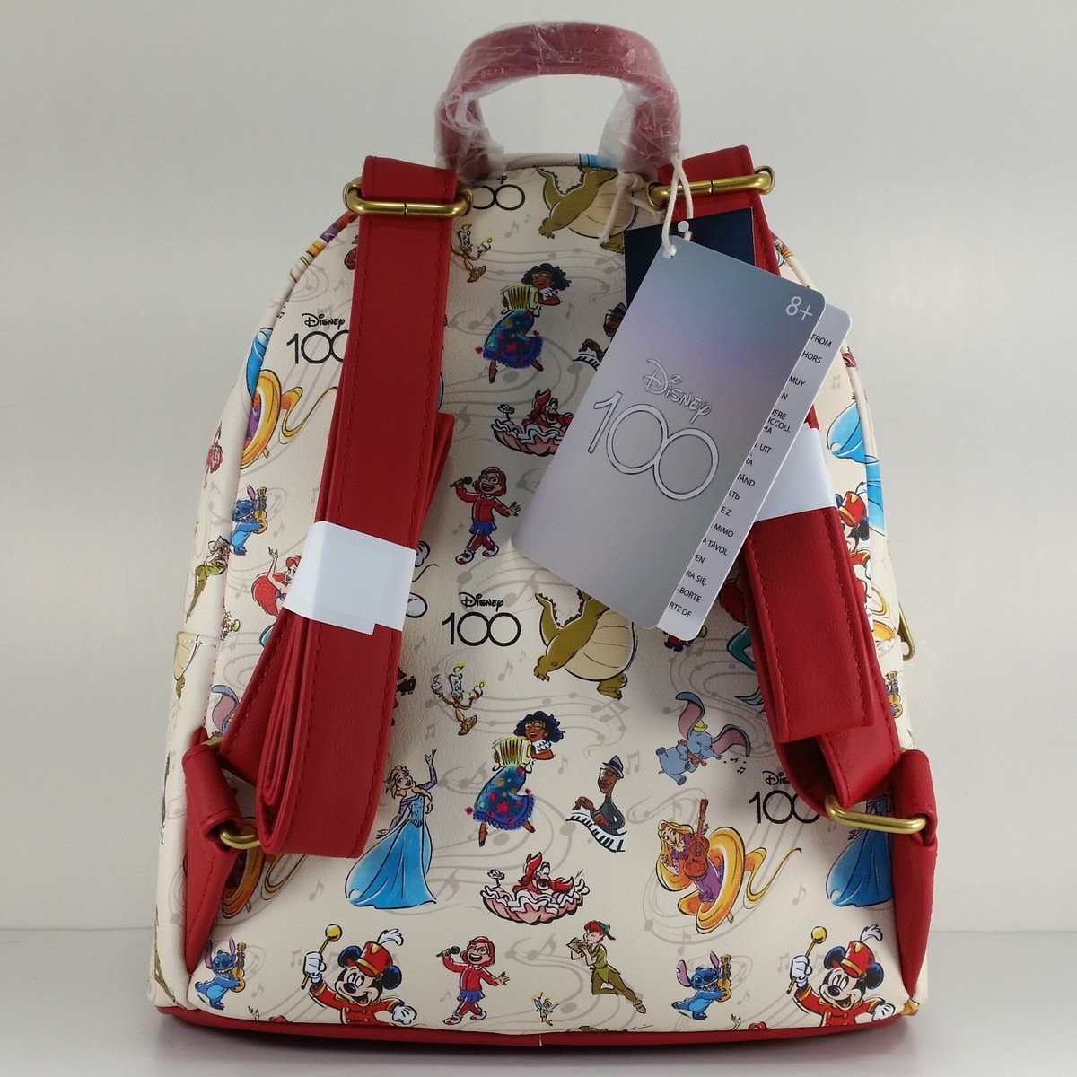 Loungefly Disney 100 Mickey Mouse & Band Mini Backpack Stitch Tinkerbell Dumbo 89004-1.jpg main image 3