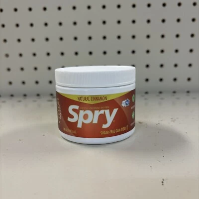Xlear Spry Sugar-Free Gum - Natural Cinnamon 100 Ct BB 05/2027