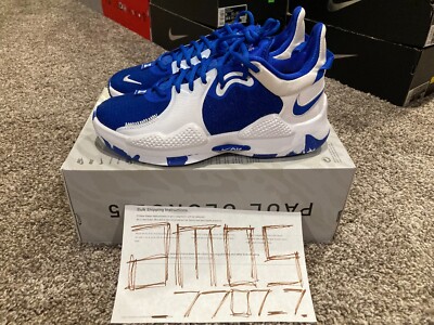 Nike PG 5 TB Game Royal Blue White DA7758-400 Men Size 7.5 RARE NO LID