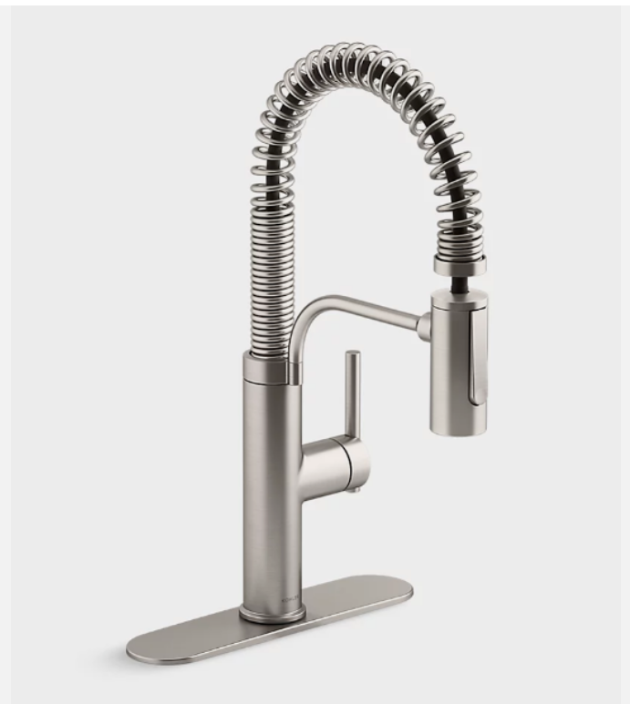 Kohler Provo Vibrant Stainless Steel Finish Pulldown Kitchen Faucet eBay