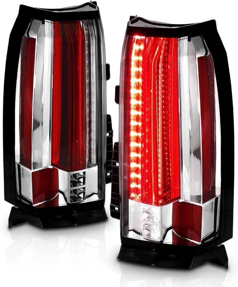 Barra de luz de estacionamento LED intensa cromada LED freio e lanternas traseiras reversas para 2015- - Imagem 3 de 4