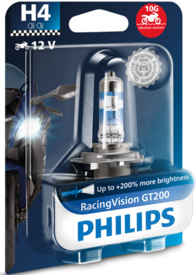Philips H4 RacingVision GT200 Moto 12342RGTBW 60/55W (1stk.)