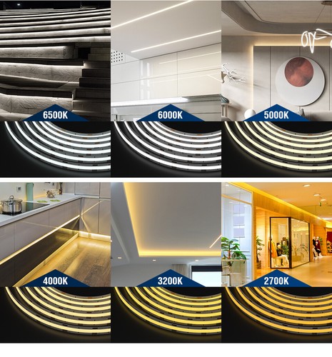 3-5M FOB COB LED Streifen Strips 480LEDs/M Hohe Dichte DC 24V Licht leiste Band - Bild 11 von 14
