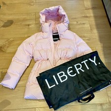 Rains Womens Alta Puffer Parka Jacket, Size Xs, Candy Pink, Brand New