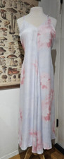 New ZARA Tie Dye Maxi Slip Dress Strappy Sleeveless Size Medium Tie Die