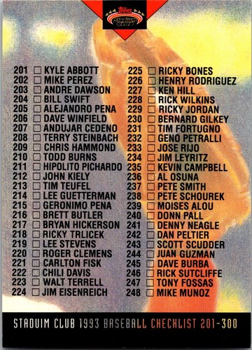 1993 Stadium Club Baseball-Complete Your Set-Volume Discounts - Picture 28 of 30