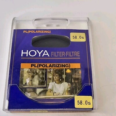 Vintage HOYA 58MM PL(Polarizing) Filter 
