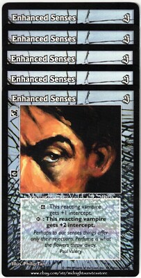 Enhanced Senses x4 + 1 The Sabbat V:TES VTES Vampire CCG