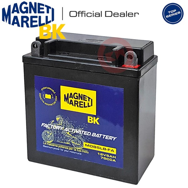 Batterie Magneti Marelli YB5L-B 5AH Piaggio Vespa Pk 100 S (V9X1T) 1982-1985-image