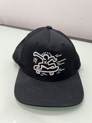 Keith Haring X Diamond Supply Co. Snapback Hat Cap Skating Skateboard Black OS