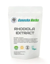 100% PURE ORGANIC  RHODIOLA ROSEA 20:1  EXTRACT POWDER  3.6 oz. - 1% ROSAVIN