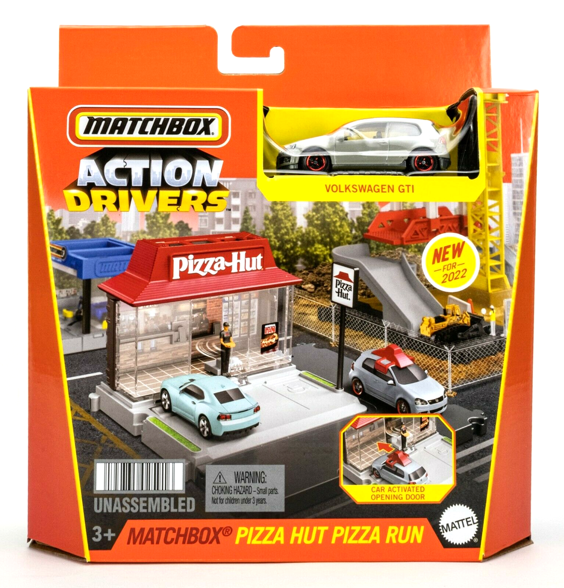 2022 Matchbox Action Drivers Pizza Hut Pizza Run w/ Volkswagen GTI