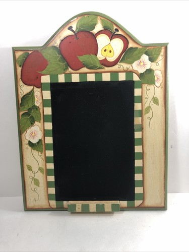 Apple Chalk Board- Wood, 15”x11” Country Kitchen Wall Mounted Message Board. - Picture 7 of 12