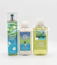 Bath & Body Works Tahiti Island Dream Body Mist Shower Gel & Lotion Set of 3
