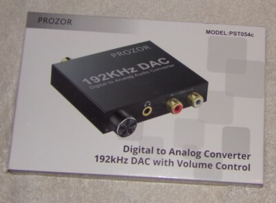 PROZOR PST054C 192kHz Volume Control DAC Converter Digital Optical Coaxial