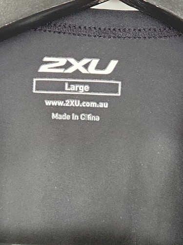 2XU 1/2 Zip Tank Top Womens Size L Black Activewear - Picture 6 of 9
