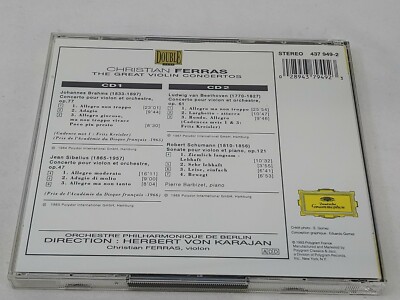 Christian Ferras Beethoven Brahms 1993 Deutsche Grammophon 437 949