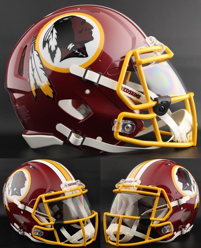 WASHINGTON RESKINS NFL Authentic GAMEDAY Football Helmet w/ OAKLEY Eye Shield - 第 4/4 張圖片