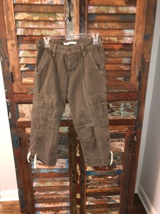 cargo pants tie bottom