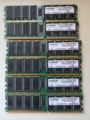 Crucial technology lot 6 ram cards BL1111H.MX LE 200249 28625