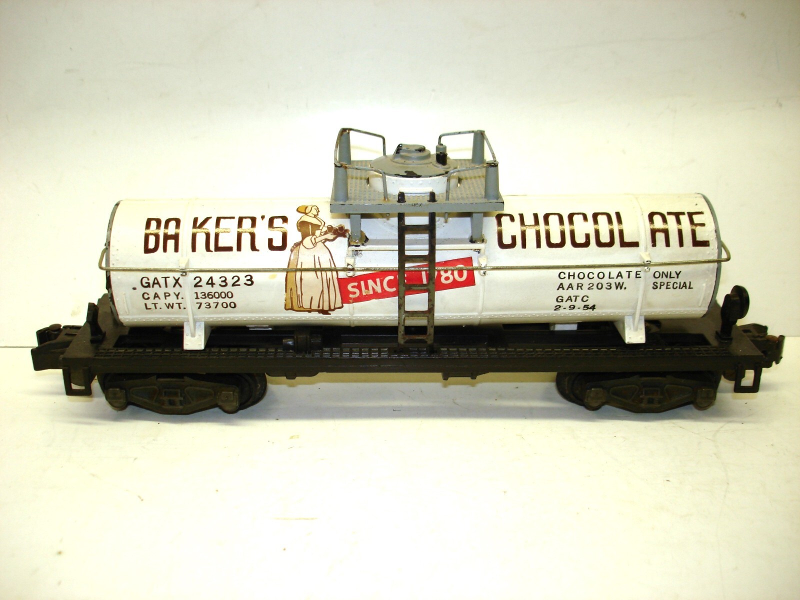 24323 American Flyer Bakers Chocolate Tank Car [Lot CE9F22] eBay