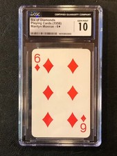 Marilyn Monroe 1956 NMMM 6 of Diamonds CGC 10...