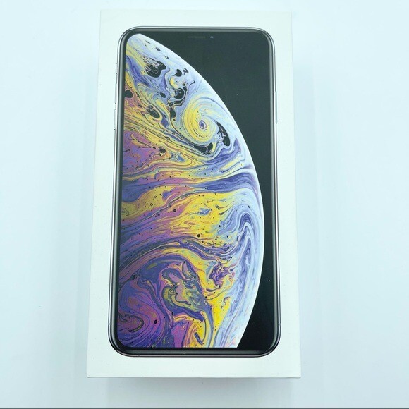 iPhone XS Max Silver 64GB BOX ONLY | eBay